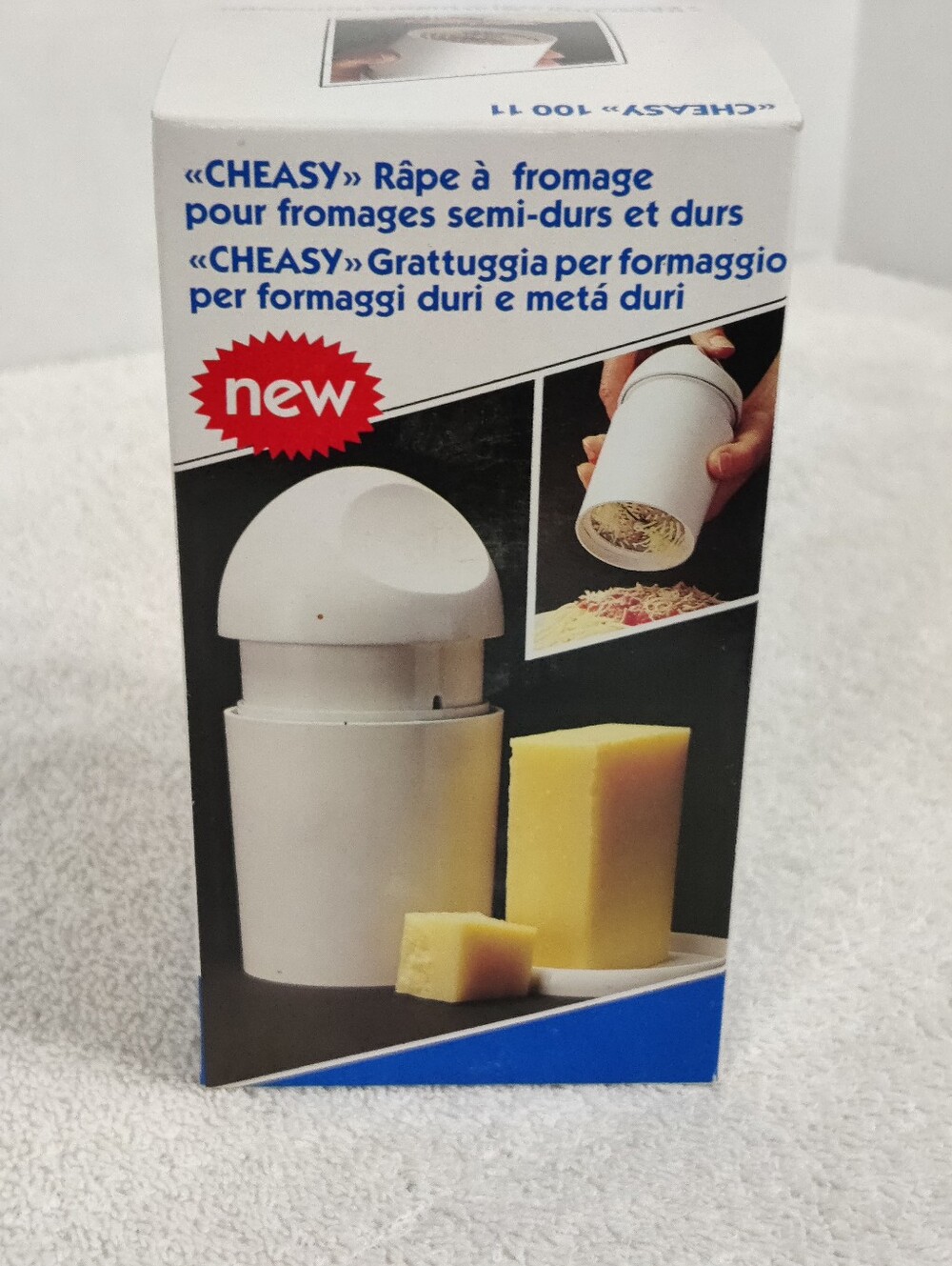 CHEASY Cheese Grater - Handheld Rotary Shredder